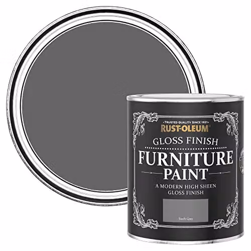 Rust-Oleum Grey Water-Based Gloss Furniture and Wood Paint, 0.75 l