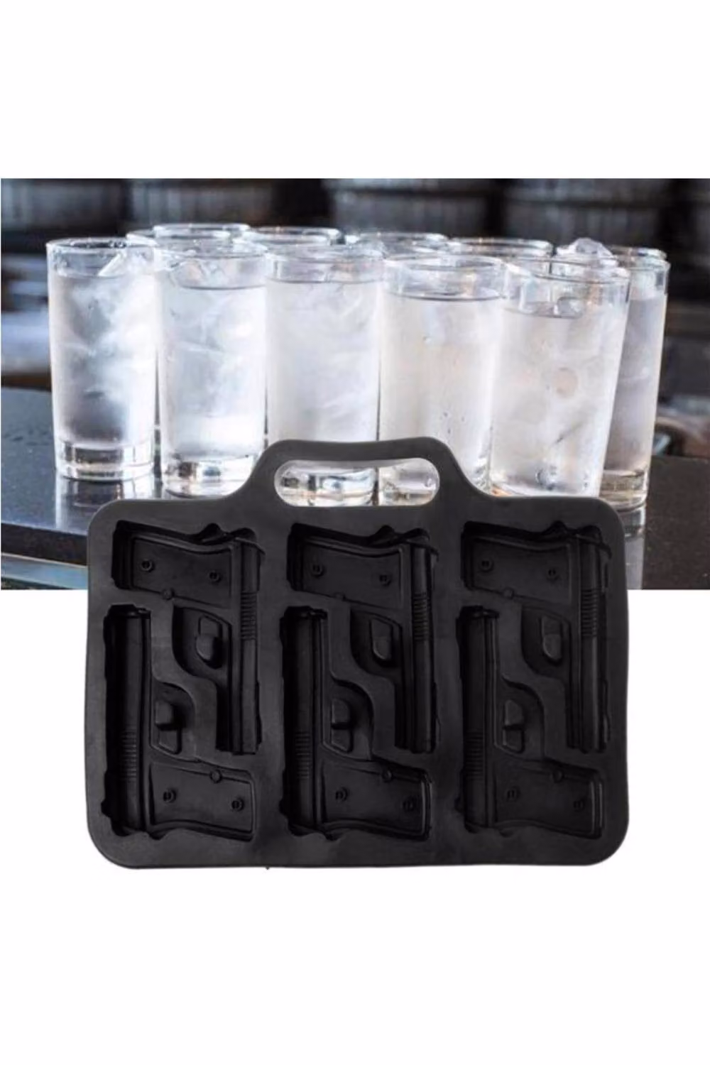 KDMD 3D DIY Silicone Ice Cube Mold Maker in Black – 4