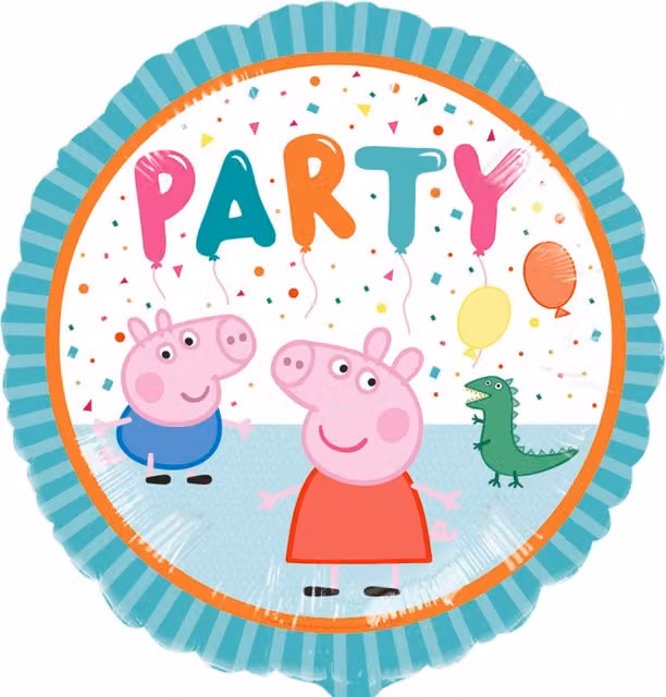 Peppa Pig Round Multicolour Party Foil Balloon