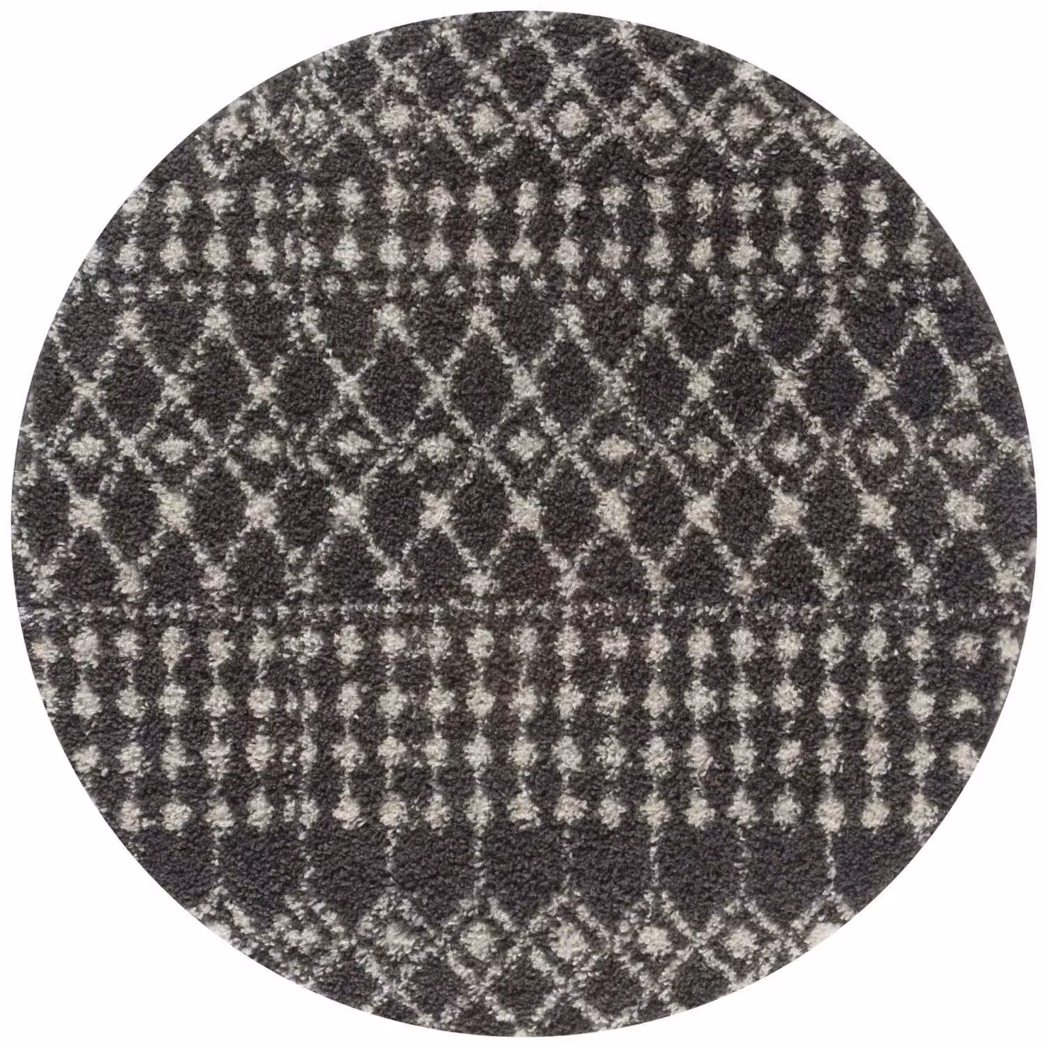 THE RUGS Moroccan Soft High Pile Shaggy Tribal Rug, Dark Grey, W: 160 cm, D: 230 cm – 4