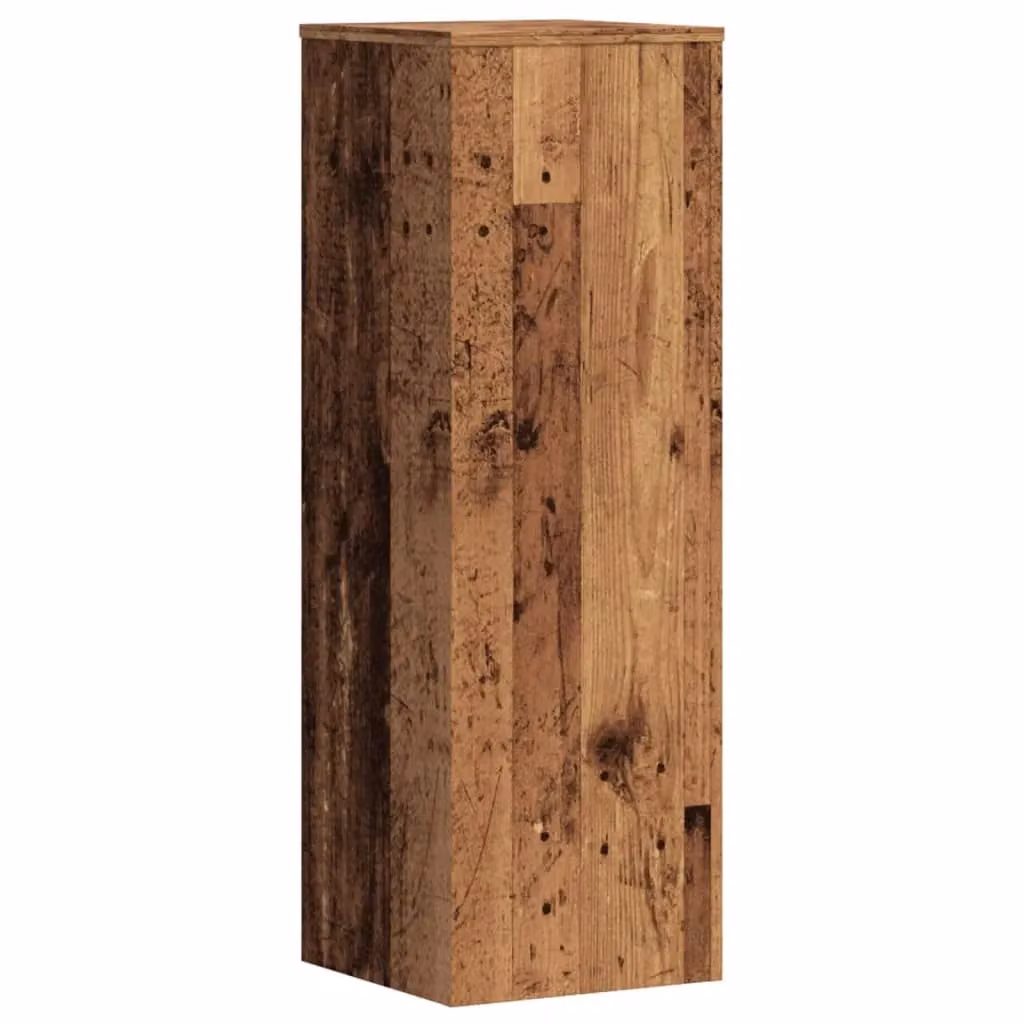 Berkfield Home Set of 2 Modern Square Plant Stands in Brown Engineered Wood, W/D/H: 33 x 33 x 100 cm – 4