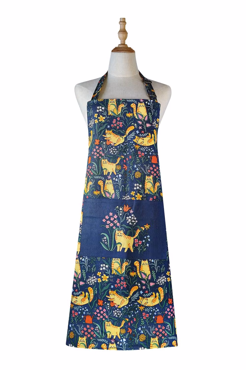 Ulster Weavers Marmalade Meadow Cotton Apron in Blue – 2