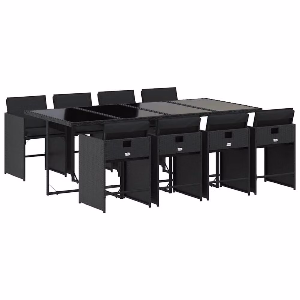Berkfield Home Garden Dining Set in Black – 2