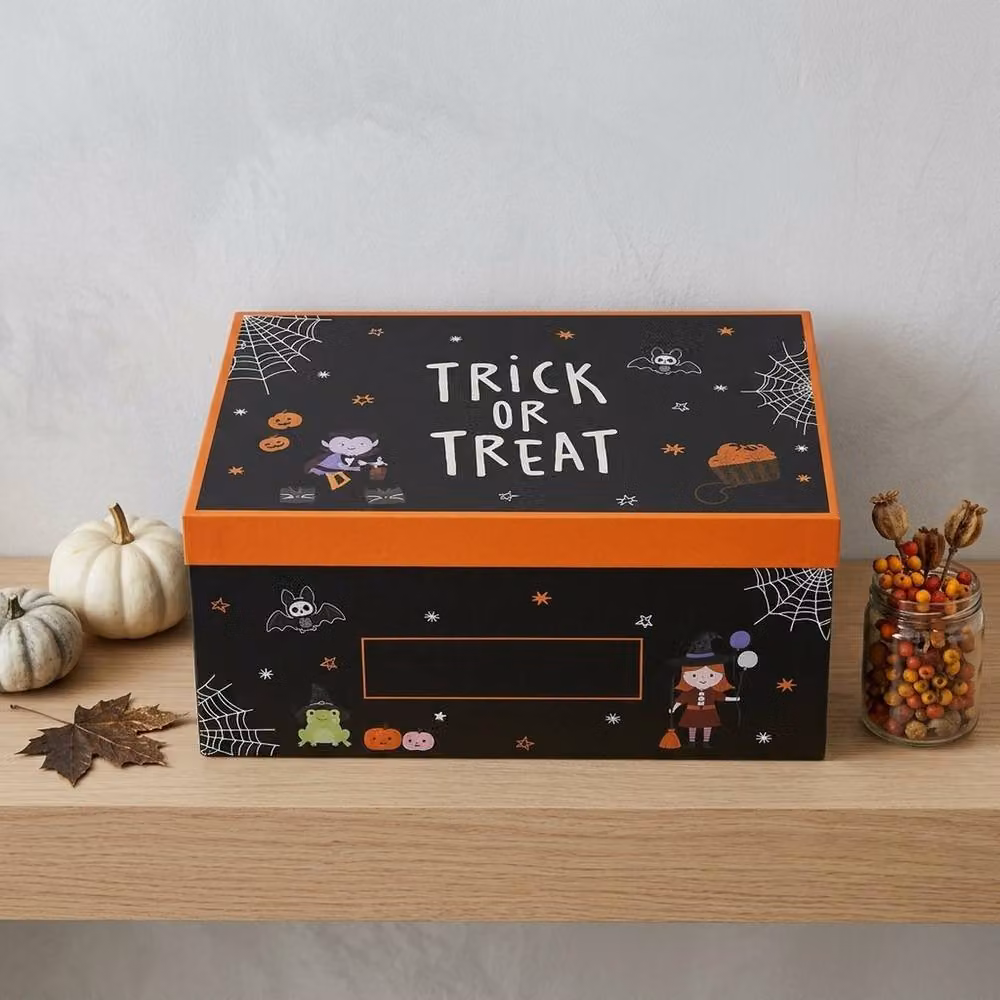 Garden Greatness Trick or Treat Illuminated Gift Box in Black and Orange – 2