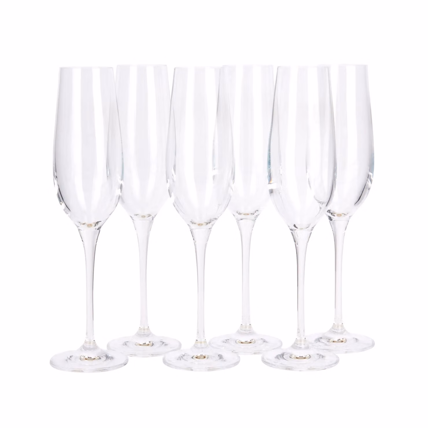 Maxwell & Williams Vino Set of 6 Transparent Champagne Flute Glasses, 180ml – 5