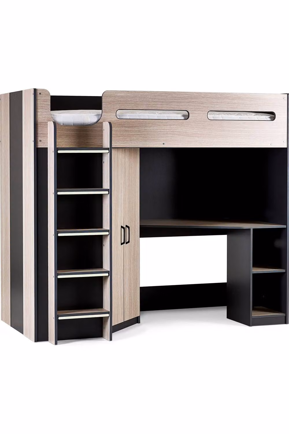 Julian Bowen Hercules High Sleeper Bed Frame in Anthracite and White, W/D/H: 90 x 200 cm – 6
