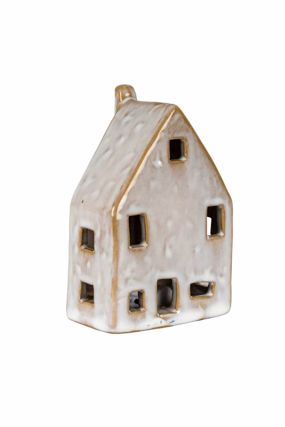 KDMD Nook White Ceramic House with LED Light for Winter Tabletop Decor – 2