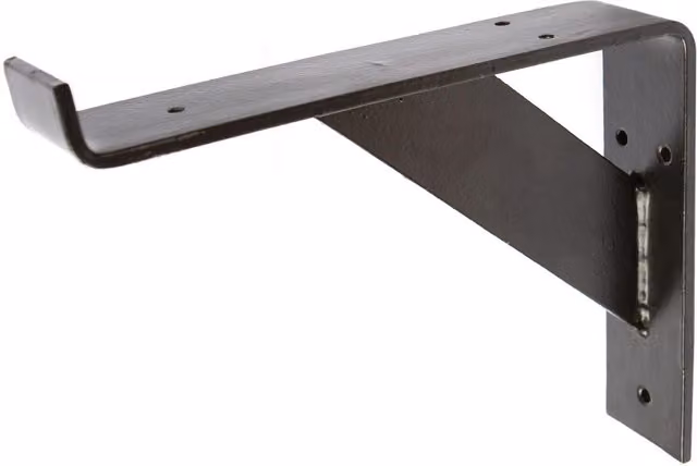 Hammer and Tongs Black Iron Gallows Style Scaffold Board Shelf Bracket, W/D/H: 24.0 x 24.0 x 24.0 cm