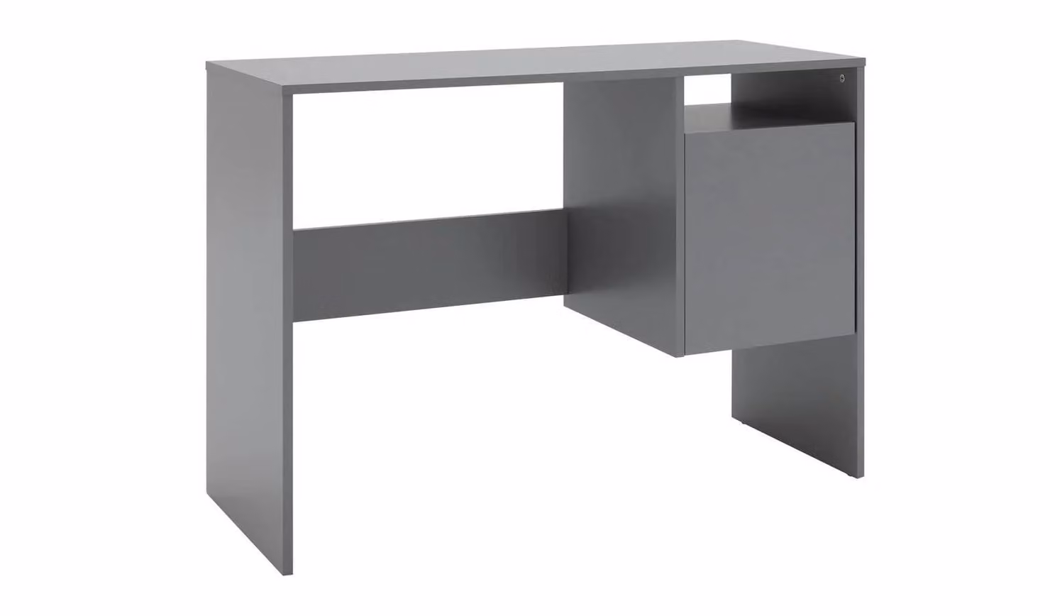 Lawson Modern Grey Writing Desk for Home Office and Bedroom W/D/H: 99.6 x 126 x 73.4 cm