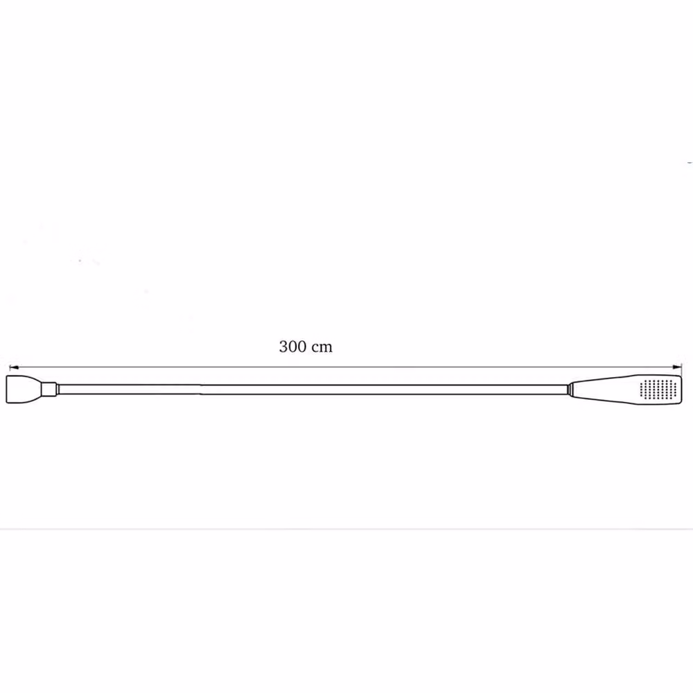 Nordara 3M-Tap-Mount Shower Attachment Spray Hose, White, Length: 10000 mm, Diameter: 520 mm – 2