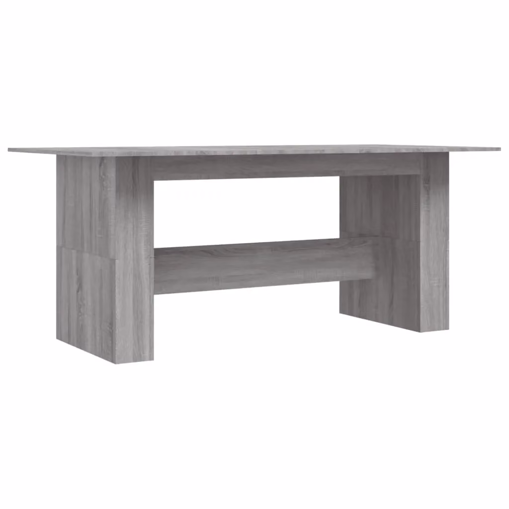 Berkfield Home Grey Sonoma Rectangular Dining Table in Engineered Wood W/D/H: 180 x 90 x 76 cm – 2
