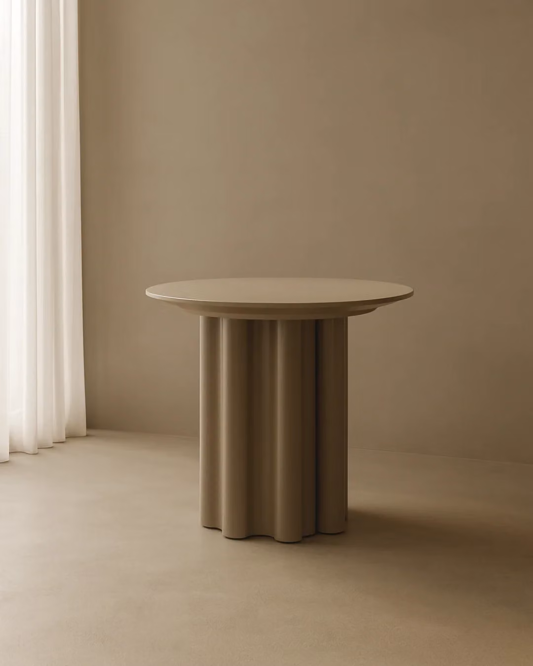 Tommy Franks Moon Side Table in Green and Beige