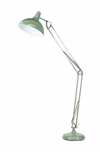 Pacific Lifestyle Industrial Metal Task Floor Lamp in Grey