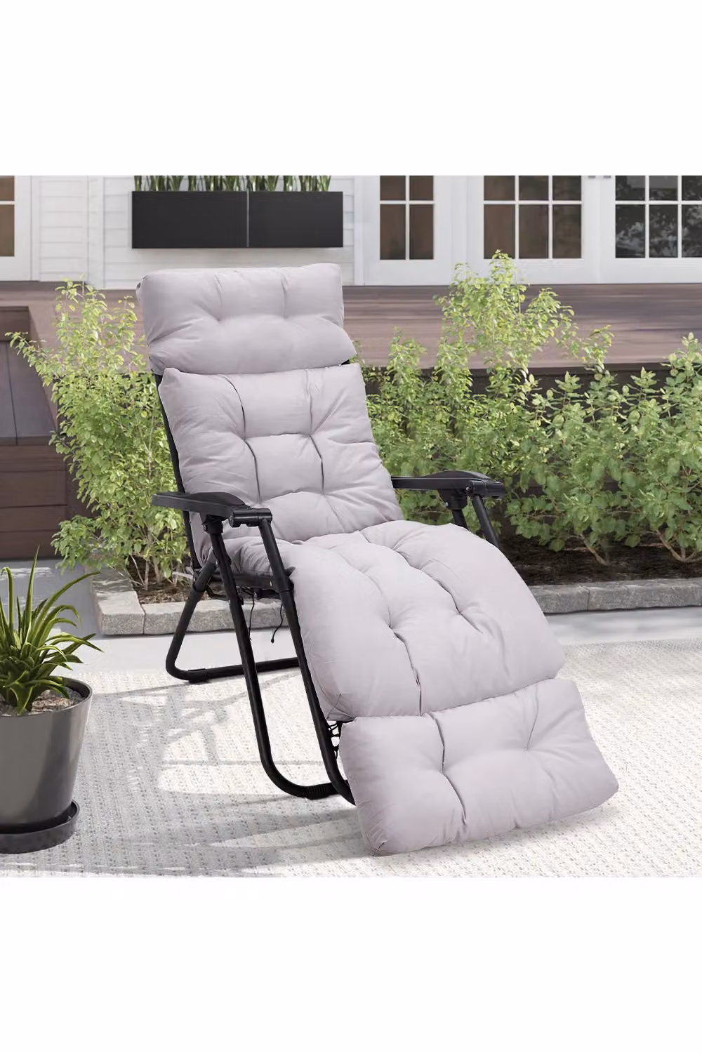 Living and Home Grey Long Recliner Cushion, W: 180 cm, D: 55 cm – 2