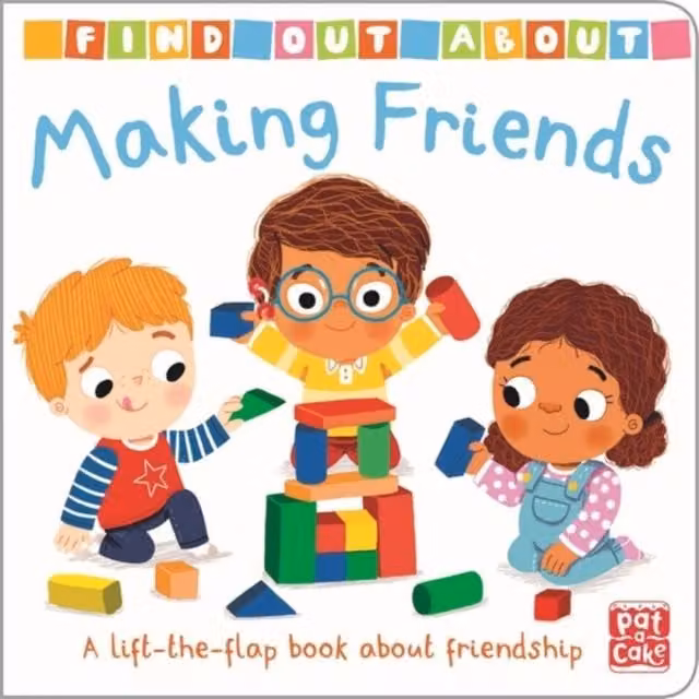 Pat-a-Cake Find Out About Making Friends Multicolour Lift-the-Flap Board Book