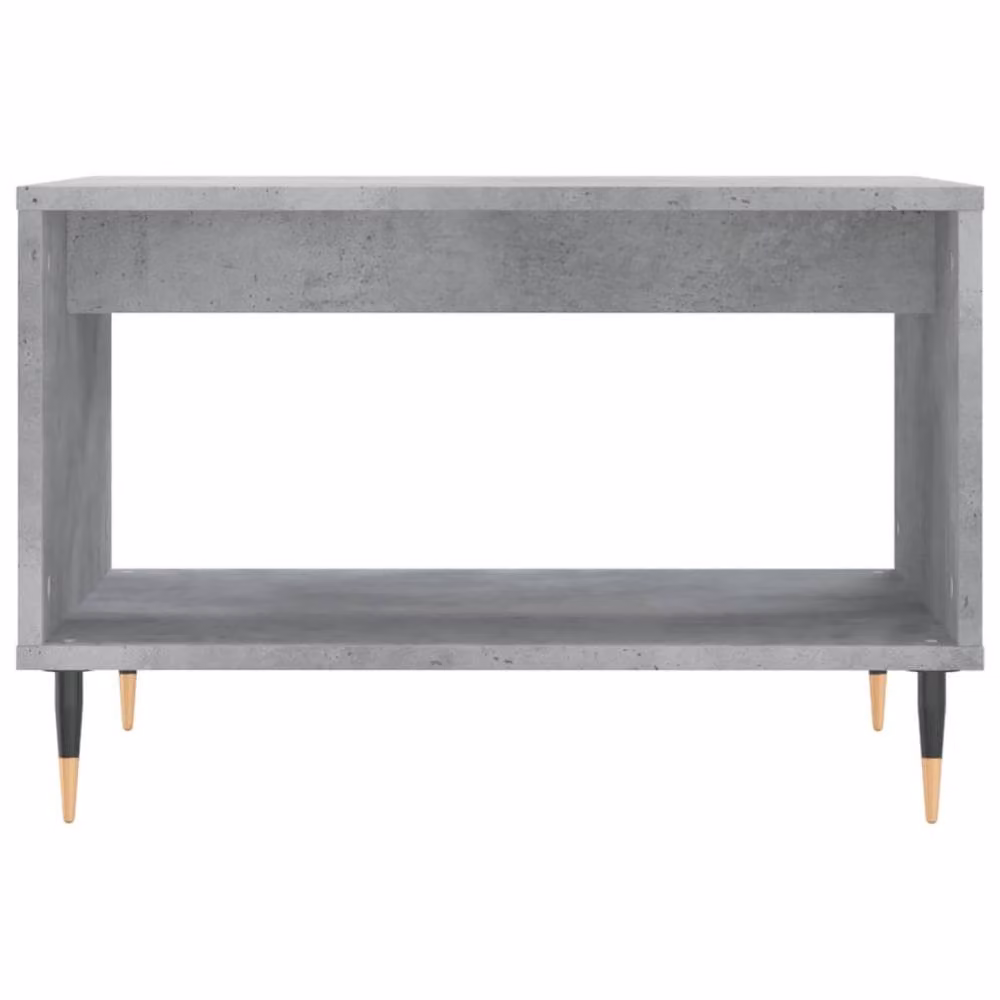 Berkfield Home Modern Rectangular Coffee Table in Concrete Grey, W/D/H: 60 x 50 x 40 cm – 4