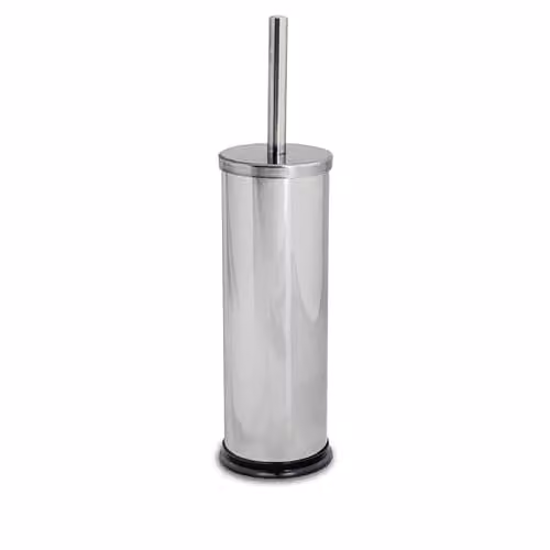 Harbour Housewares Stainless Steel Toilet Brush and Holder Set in Silver