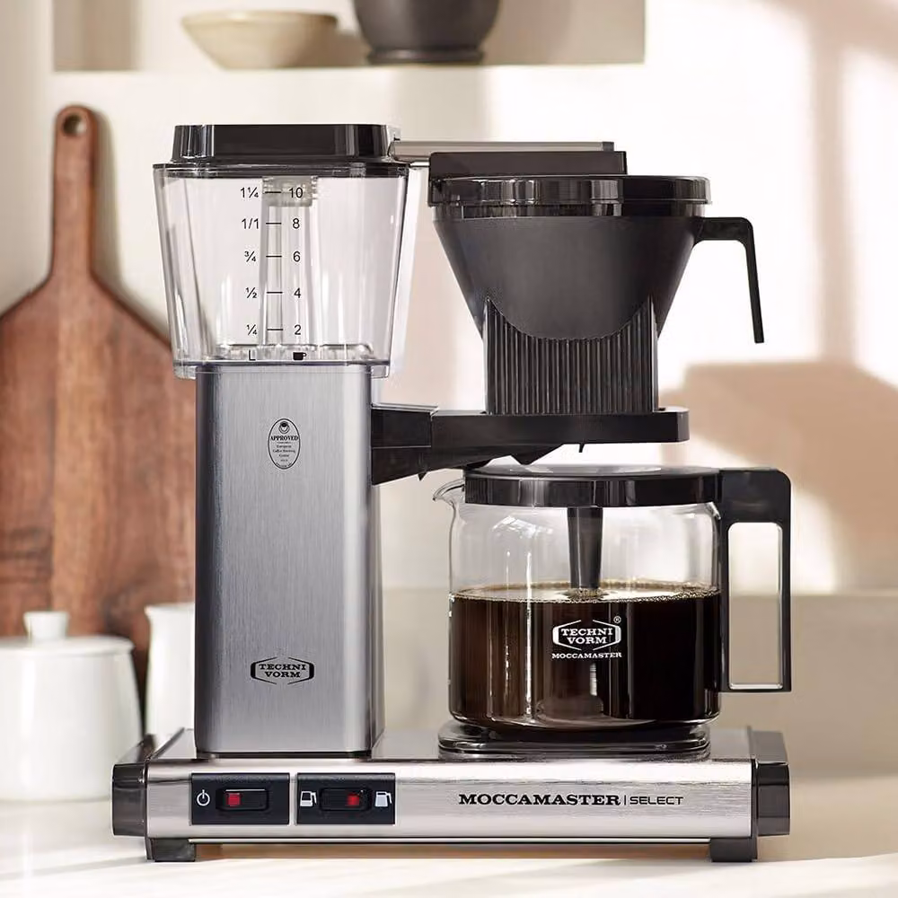 Moccamaster KBG Select Filter Coffee Machine with Glass Jug, Silver – 2