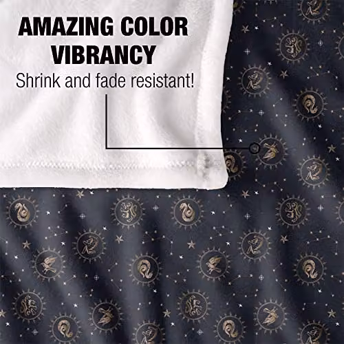 LOGOVISION Harry Potter House Constellations Soft Fleece Blanket, Multicolour and White, W: 152 cm, D: 127 cm – 3