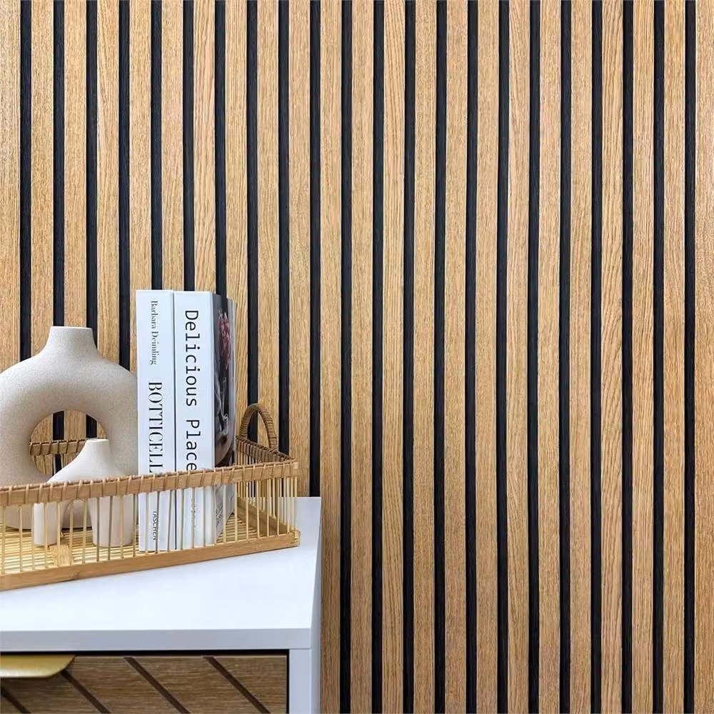 Nordara Brown Wood Look Self-Adhesive 3D Striped Wall Panel Wallpaper Roll – 4