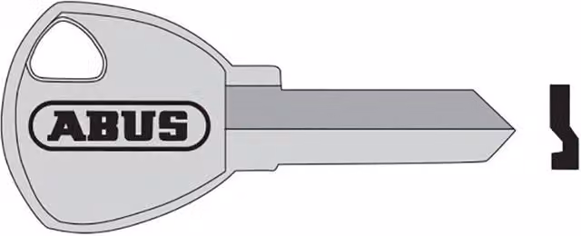 ABUS 65 Series Mechanical Key Blank in Brass Gold and Silver