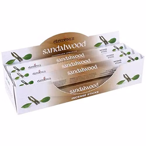 Something Different Elements Sandalwood Incense Stick 6 Pack Display Set, Multicolour