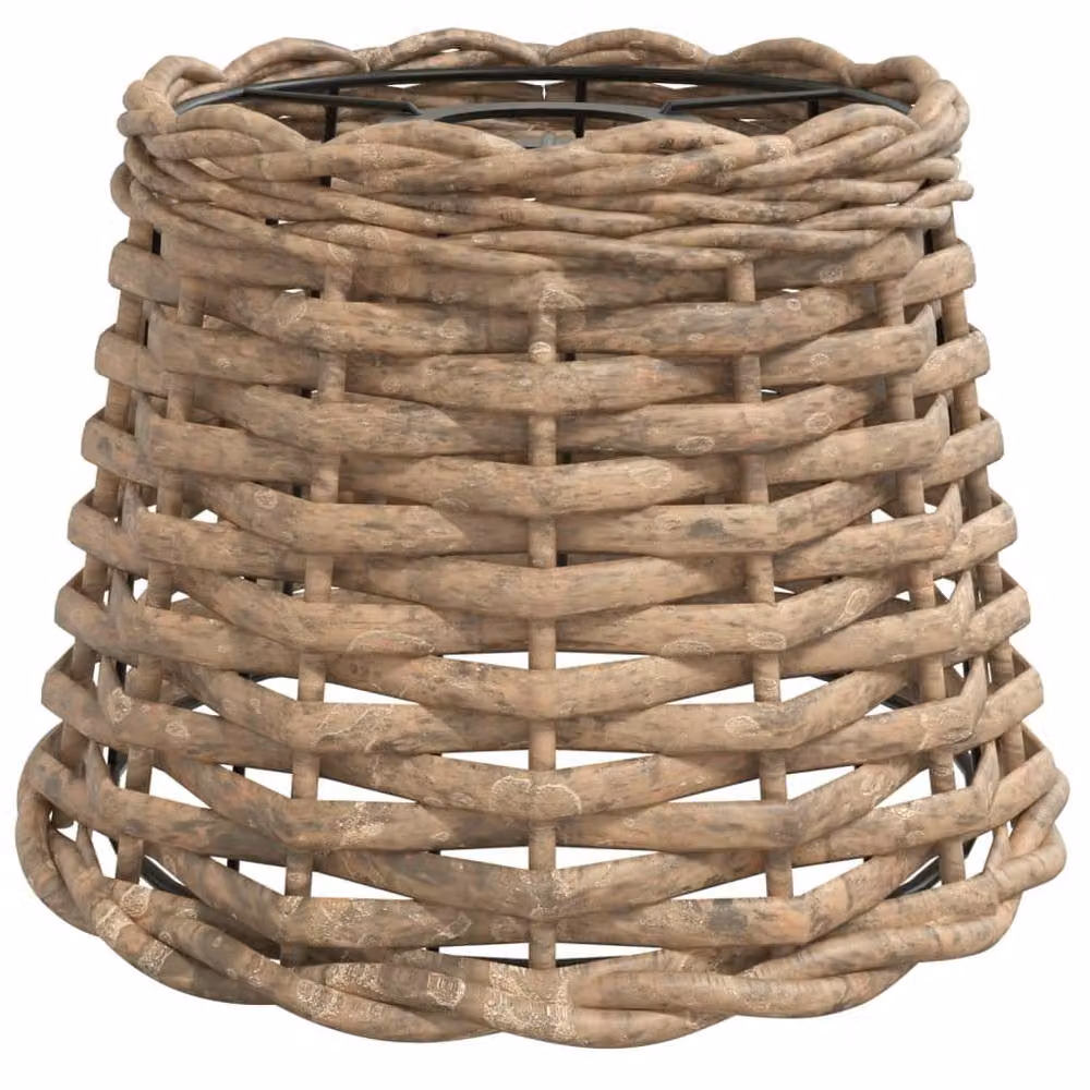 Berkfield Home Charming Wicker Ceiling Lamp Shade in Brown, W: 20 cm, H: 15 cm – 2