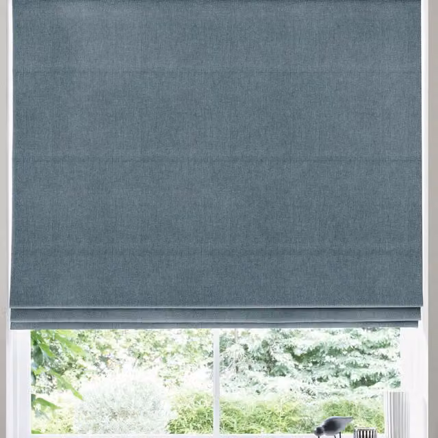 Simply Collection Positano Made to Measure Blackout Roman Blind in Petrol