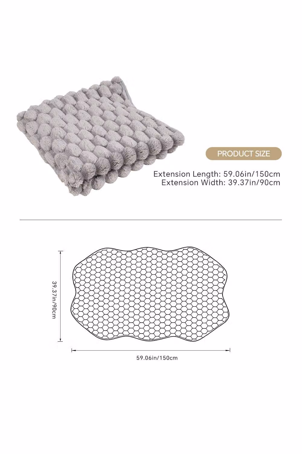 Garden Sanctuary Non-Slip Faux Plush Sofa Protector in Grey – 2