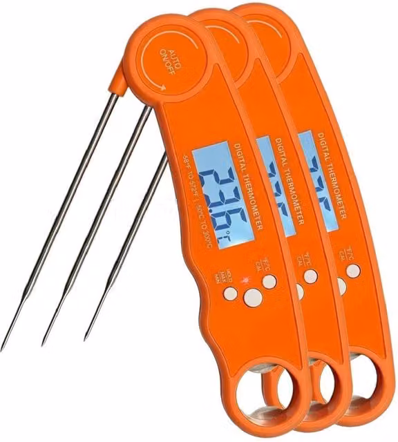 Alivio Digital Meat Thermometer in Orange