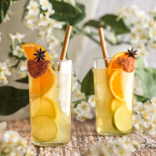 LAV Transparent Yellow Glass Tumbler, 490 ml, Pack of 6