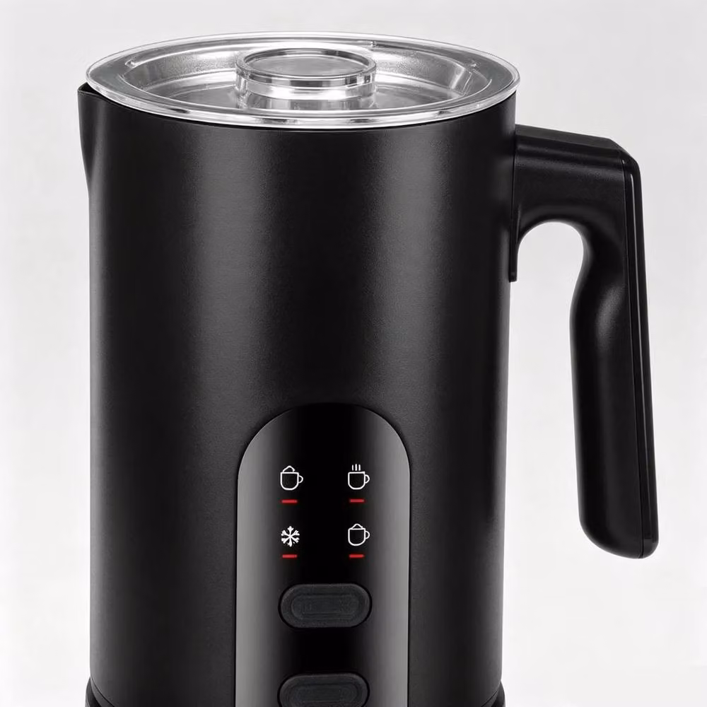 NESTLUNE 4-in-1 Electric Milk Frother and Auto Milk Steamer, 590 ml, Black – 4