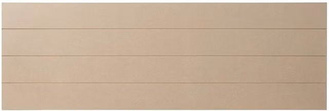 FLAVORA 6-Piece V-Grooved Paintable MDF Wall Panels, Beige, W: 40 cm, H: 120 cm, D: 0.6 cm
