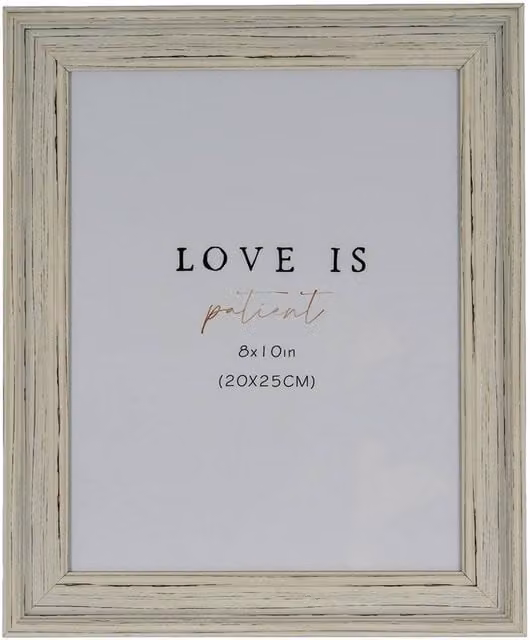 Lemon Pavilion Furniture and Decor Alba Rectangular Wood Photo Frame, White, 8x10