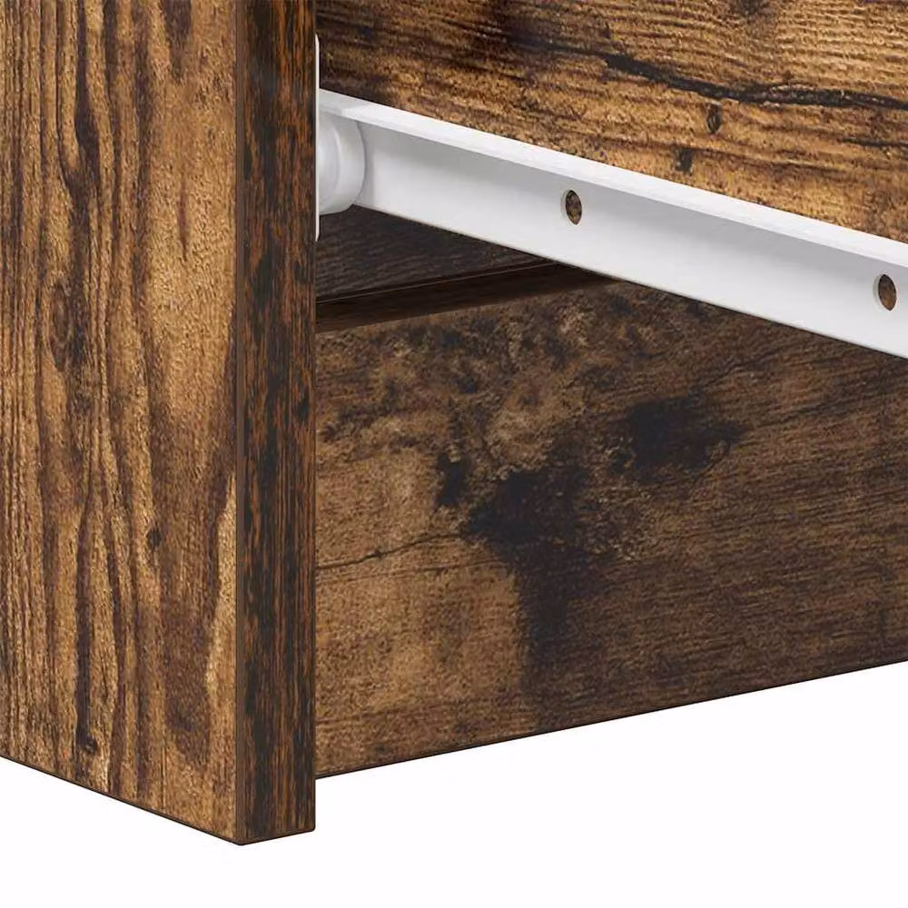 Berkfield Home Smoked Oak Sideboard in Brown, W/D/H: 60 x 35 x 98.5 cm – 4
