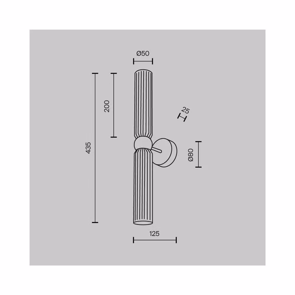 Netlighting Antic Modern Up & Down Wall Lamp in Gold and Grey – 2