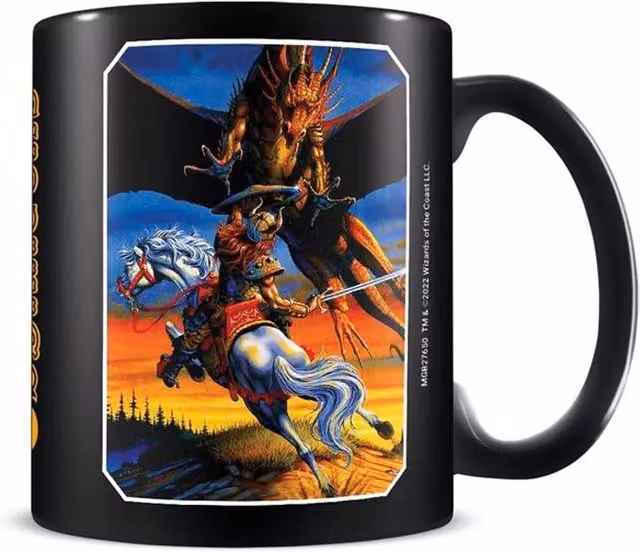 Dungeons & Dragons Dragon Slayer Ceramic Mug in Black, 325 ml