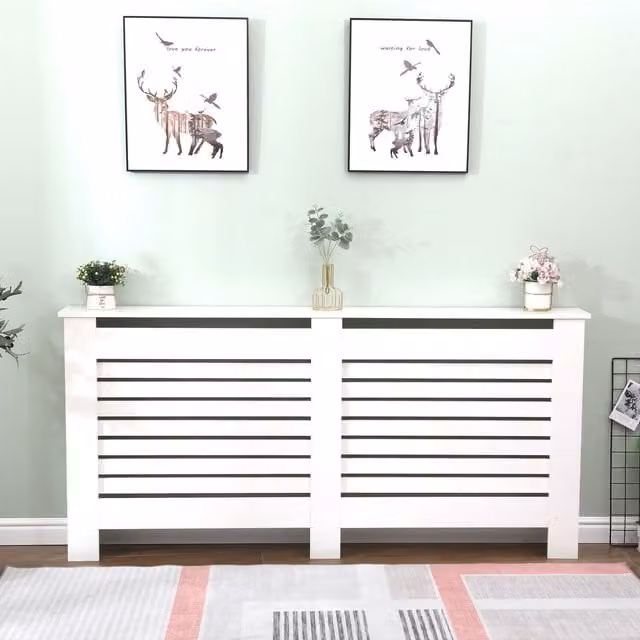 HMD Furniture High Gloss Radiator Cover in White