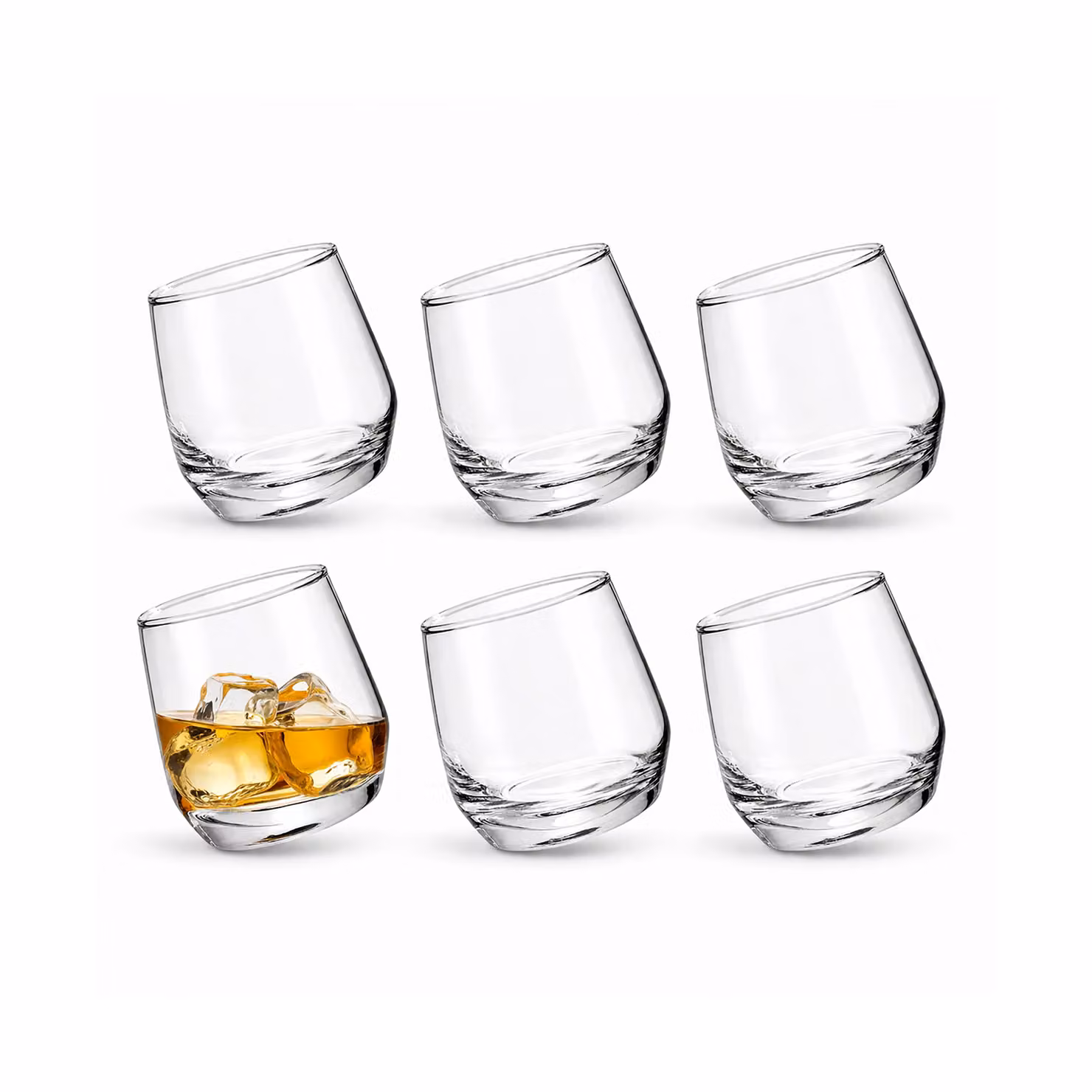 Simpa Set of 6 Transparent Glass Shot Glasses, 360 ml – 2