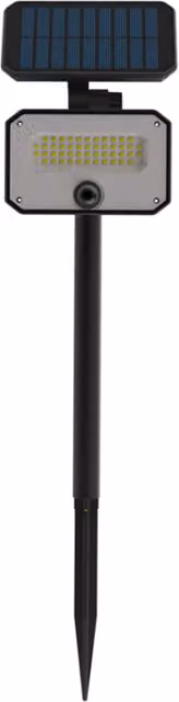 EnerJ Smart LED Solar Powered Landscape Spotlights with Motion Sensor in White