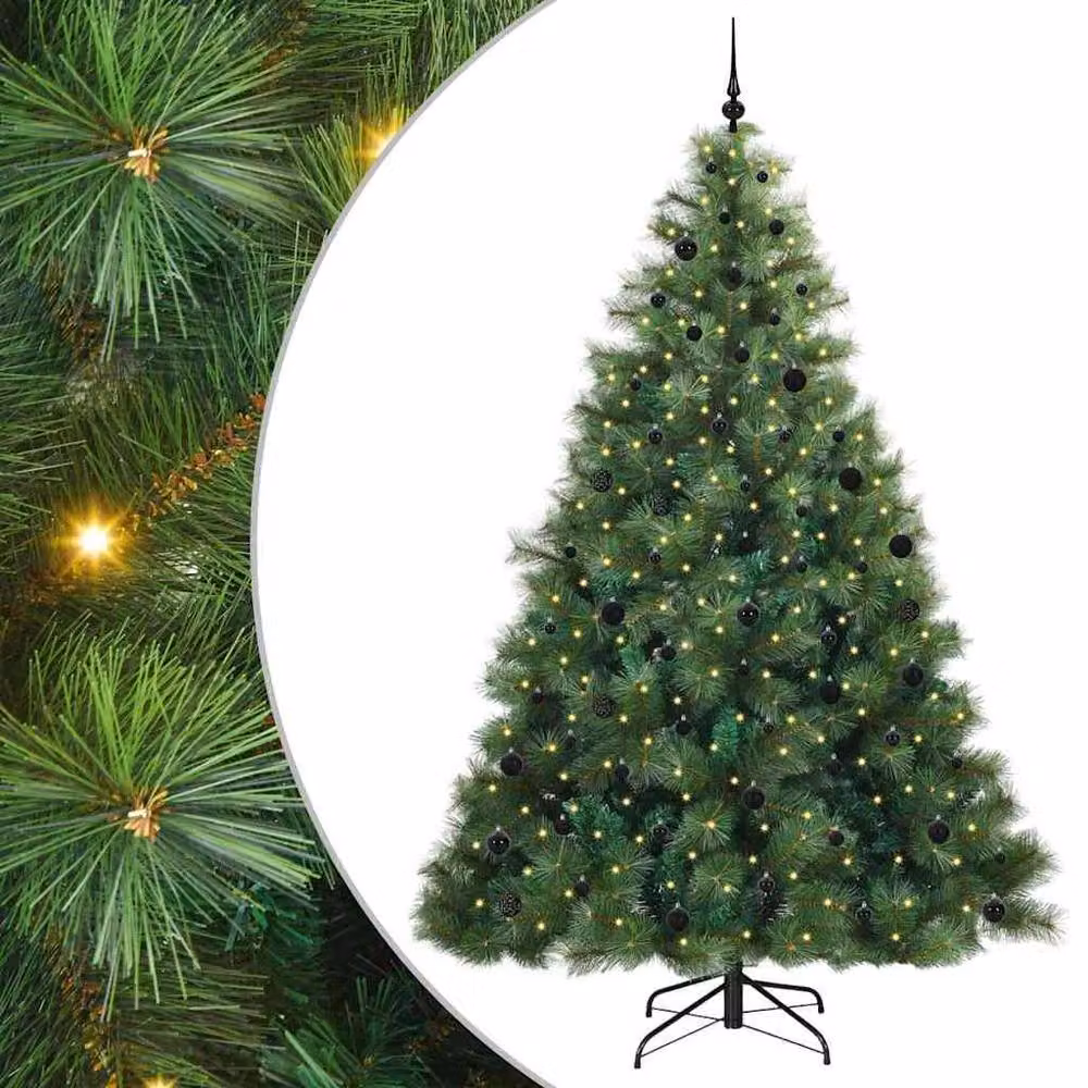 Berkfield Home Artificial Green Christmas Tree with 300 LEDs, Height: 240 cm – 2