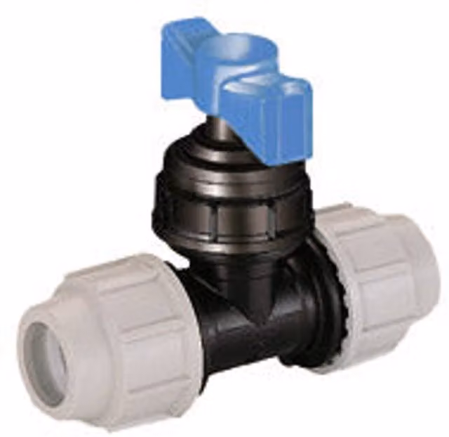 Plasson Plastic Stop Tap 25mm, Grey