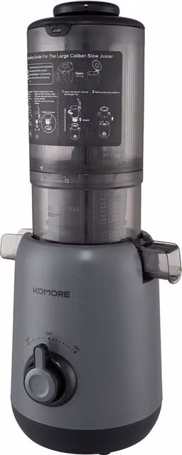 Livingandhome 200W Slow Juicer Masticating Machine, Grey
