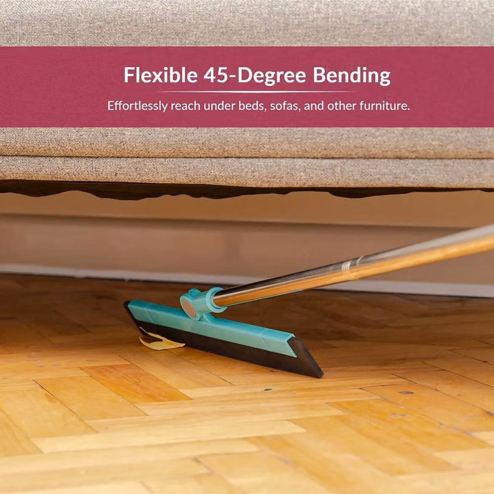 NESTLUNE Blue Floor and Window Squeegee with Extendable Telescopic Handle, W: 15 cm, H: 100 cm – 3