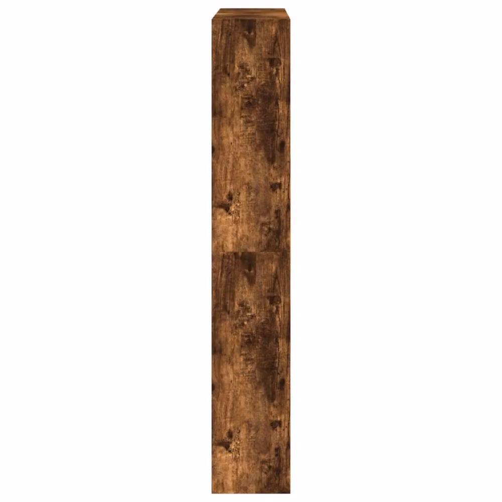 Berkfield Home Smoked Oak Shoe Cabinet in Brown, W: 80 cm, D: 21 cm, H: 125.5 cm – 3