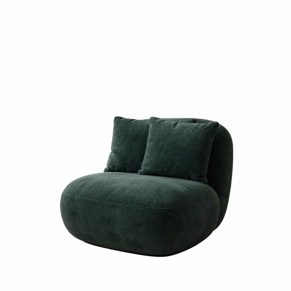 Stratus Interiors Modern Miami Green Bouclé Swivel Lounge Accent Chair – 2