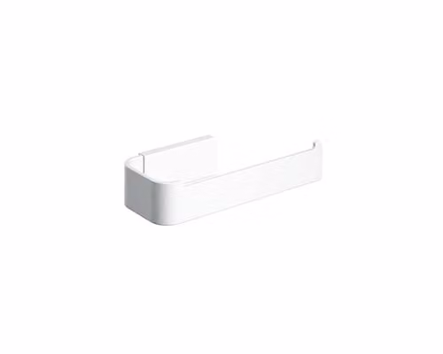 COSMIC Nea Matte White Metal Toilet Paper Holder with Rectangular Design – 1