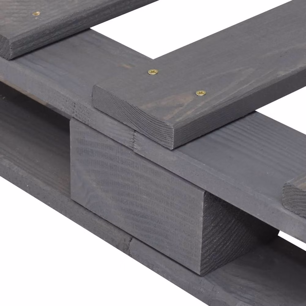 Berkfield Home Grey Solid Pine Wood Bed Frame W/D/H: 90 x 200 cm – 2