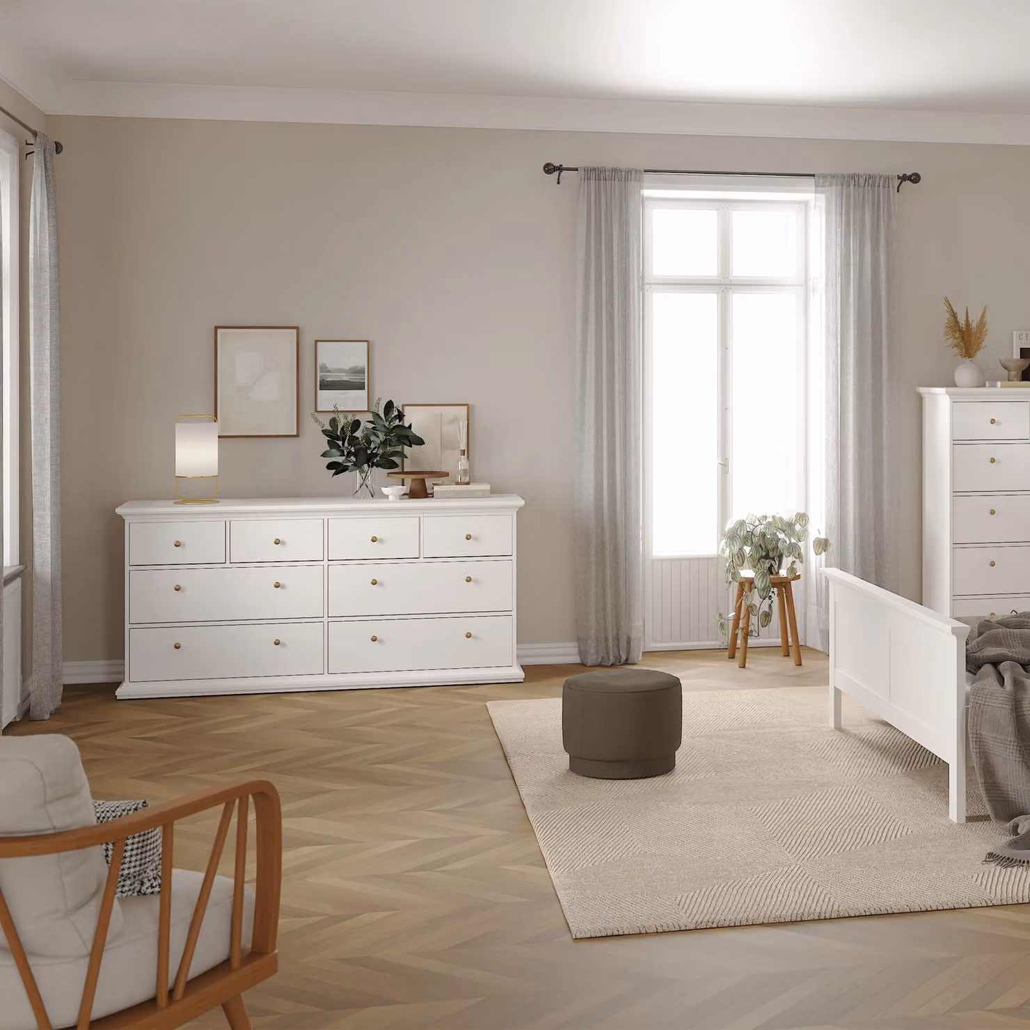 Furniture To Go Paris Chest of 8 Drawers in White – 2