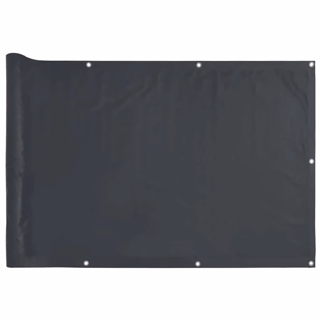 Berkfield Home Anthracite PVC Balcony Privacy Screen W: 500 cm, H: 120 cm – 2